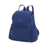 Mochila-para-mujer-casual-tipo-cuero-de-color-azul-con-distintos-compartimentos-y-amplia-capacidad.