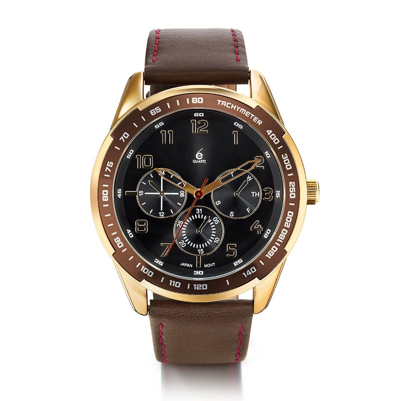 reloj-color-marr�n-oscuro-y-dorado-para-mujer-esika