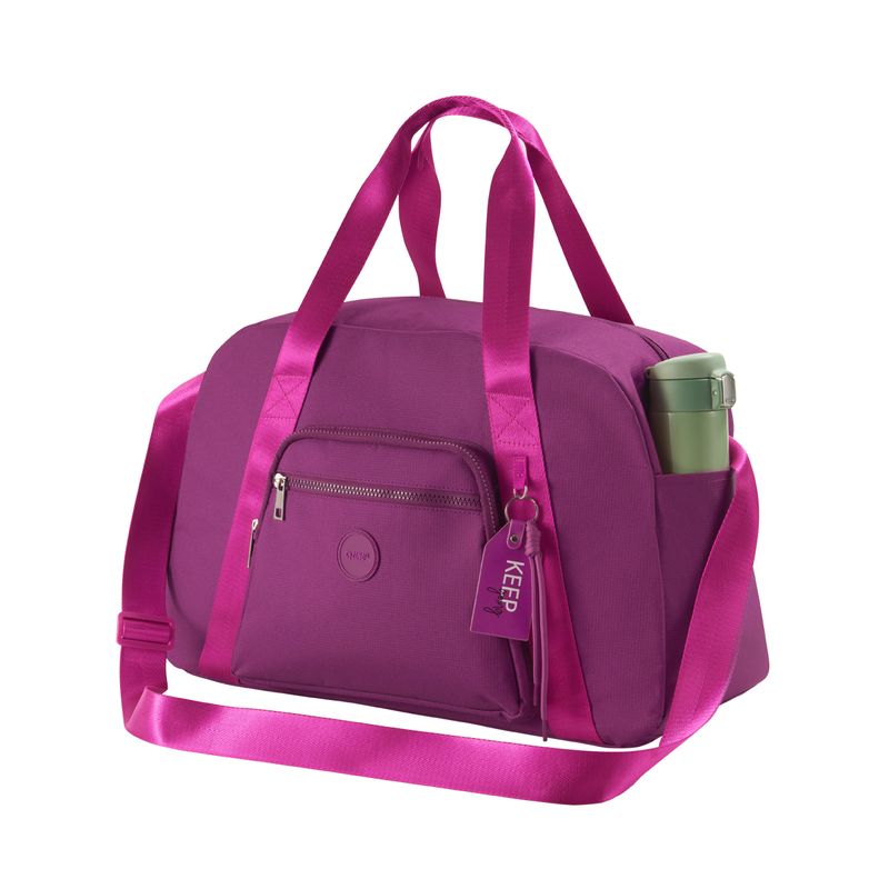 Maletin-para-mujer-de-estilo-casual-en-tela-poliester-de-color-morado-con-asa-larga-regulable.