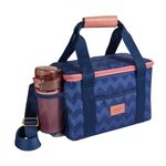 Lonchera-para-mujer-en-poliester-color-azul-con-cuerda-ajustable-bolsillo-mesh-y-asas-regulables.