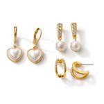 Set-de-aretes-x3-en-ba�o-de-oro-de-24k-con-perlas-y-cristales