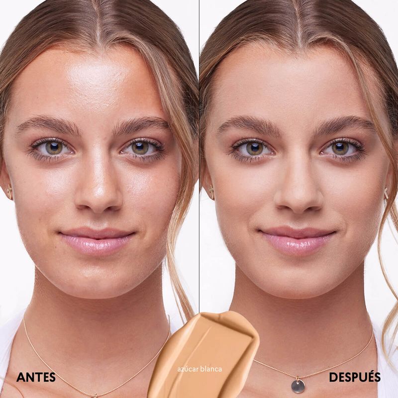 rostro-antes-y-despues-de-base-de-maquillaje-mate