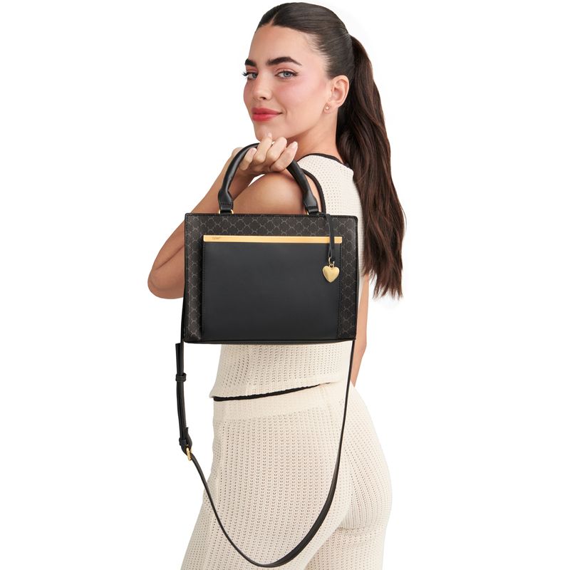 Cartera-para-mujer-Morely-material-tipo-cuero-negro-mayor-funcionalidad-y-amplios-bolsillos.